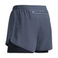 2026 New Men's Fitness Training Shorts Summer 2 In 1 Quick Dry Gym Beach Running Double-deck Shorts Outdoor Sportswear Men Short. 