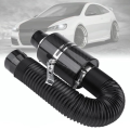 1 set 76mm 3 inch Universal Car Cold Air Filter Carbon Fibre Feed Enclosed Intake Induction Pipe Hose Kit. 