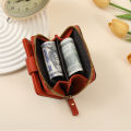 New Short Model Printed with Letters PU Multi-card Position European and American Short Wallet Women. 