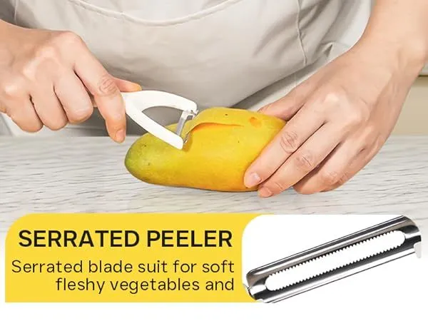 Smart Peeler Y Shape Peeler, Vegetable Peeler Fruit Peeler Multifunction Stainless Steel Blades and hard Plastic Handle
