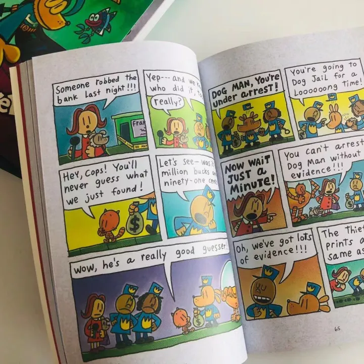 English%20cartoon%20children's%20book%20Dog%20Man%20series%20Detective%20Dog%20(optional%20book)%20hardcover%20adventure%20funny%20investigation%20long%20time%20reading%20unboring%20-%20Image%203