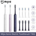 Mijia Sonic Electric Toothbrush T302 3colors 4 Brush Heads IPX8 Water Proof 360° Wireless Charging 4 Modes Cleaning Teeth. 