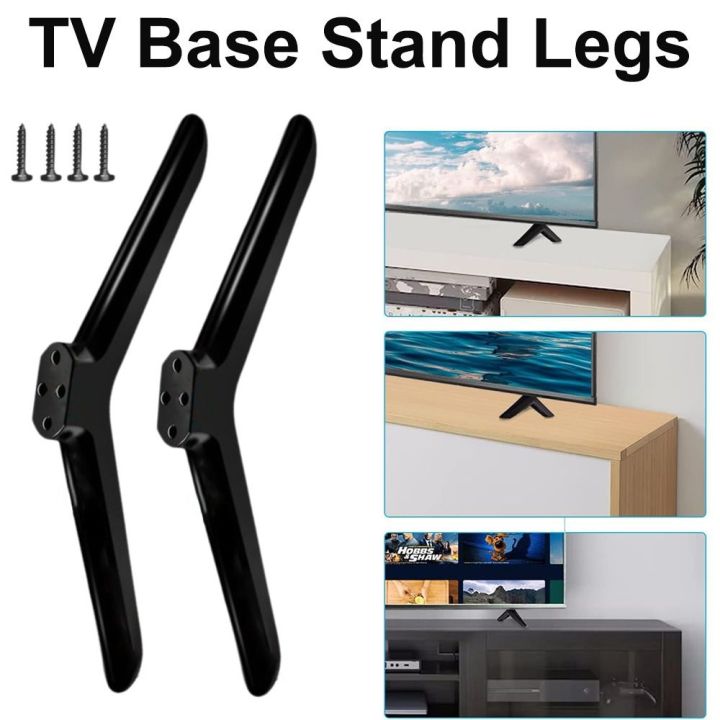 New%20Universal%20TV%20Base%20Stand%20Legs%20With%20Screws%20Black%20Television%20Tabletop%20Foot%20Tabletop%20Adjustable%20Hardware%20Bedroom%20-%20Image%203