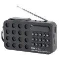 Digital Radio Speaker Music Player Bluetooth-Compatible Solar Charging/Rechargeable Battery Operated MP3 Player Built-in Speaker. 