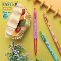 0.38mm fast point pen blue ink (fruit fruity Korean production) 3-6-12 stick Pen Press faster CX-916 Fan Pen good pen cute pens. 