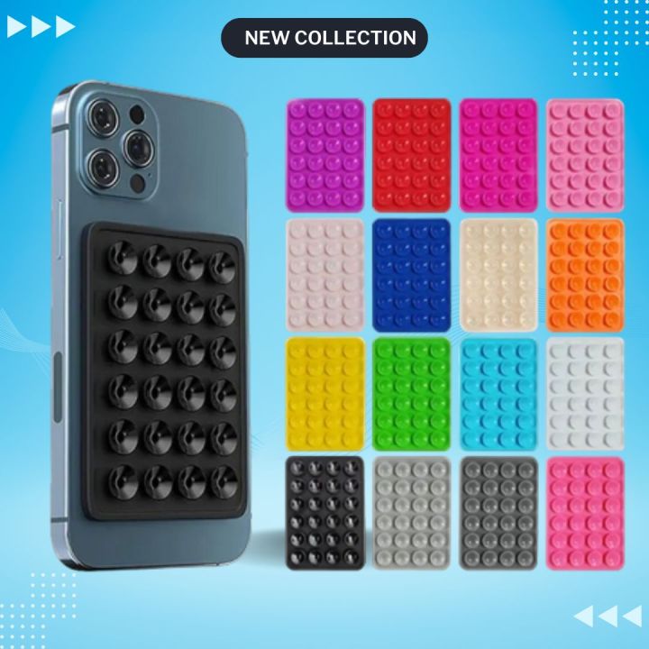 Wall mount silicon suction phone holder pads suction phone holder case silicon suction cups phone holder pads suction sticker phone holder covers anti slip glass mount holder suction pads