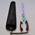 Multifunctional Fishing Pliers Ergonomics Anti-slip Lure Pliers Straight Nose Color Titanium Tied Hooks Angling Equipment. 