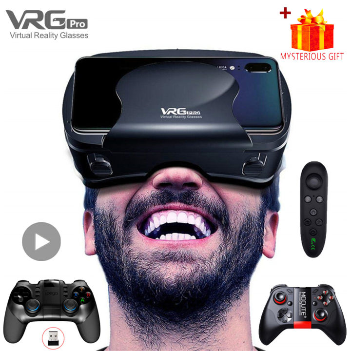 VRG Pro 3D VR-Headset Für Smartphones - Universelle Virtual Reality Brille Mit Kurzsichtigen-Unterstützung