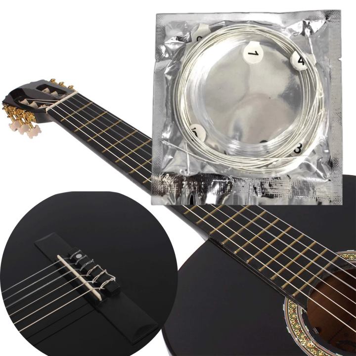 Miwayer 1Set/6pcs Classical Guitar Strings Plating Super Light Classic ...