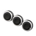 3Pcs Aluminum Alloy A/C Heater Control Knobs for Mazda 3 M3 2004-2013 Car Air Conditioning Switch Button Accessories. 