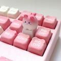 Wholesale Cute Cartoon 3D Animal Keycap Mechanical Keyboard Caps OEM Height Keycap Kawaii DIY Keyboard Accessories Girl. 