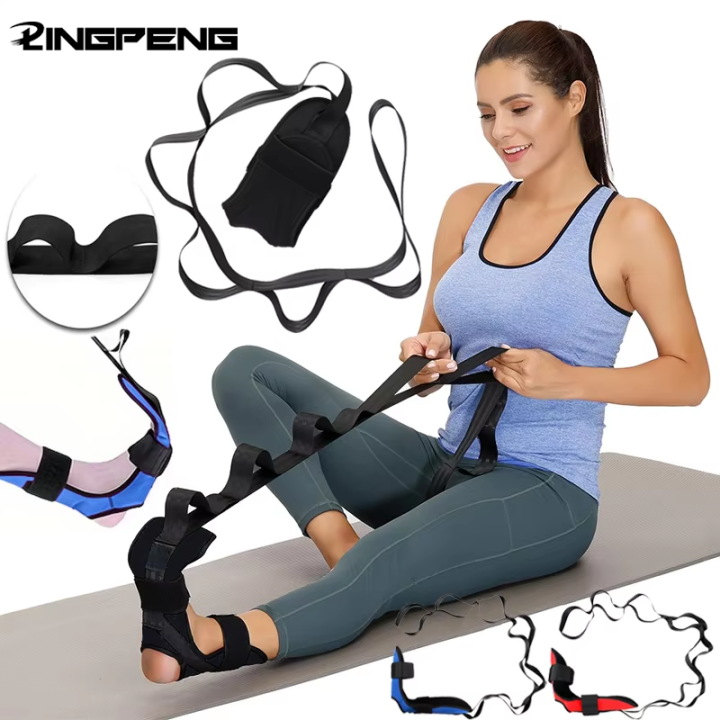 Yoga Stretching Band Segmented Adjustment Assisted With Foot Stretching Band Rehabilitation Training Leg and Foot Stretching