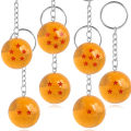 Anime Dragon Ball Series Keychain Charms Accessories 1-7 Star Dragon Balls Cosplay Keyring Car Keyring Pendant Holder Toys Gift. 