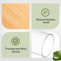 4Pcs/6Pcs Cotton Pad Holder Bathroom Container 10 oz Cotton Ball Swabs Dispenser, Clear Plastic Apothecary Jar Organizer.