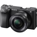 Sony Alpha a6400 Mirrorless Camera: Compact APS-C Interchangeable Lens Digital Camera with Real-Time Eye Auto Focus, 4K Video, Flip Screen & 16-50mm Lens - E Mount Compatible - ILCE-6400L/B, Black. 