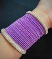 Pack of 2 velvet churiyan - ladies bangles set 24 piece of velvet churiya 4 piece of rinestone churiya luxury set beat for wearing. 