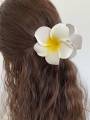 1/2 Pcs Fashion Simple Shiny Egg Flower Hair Claws For Women Girls Party Hair Accessories.