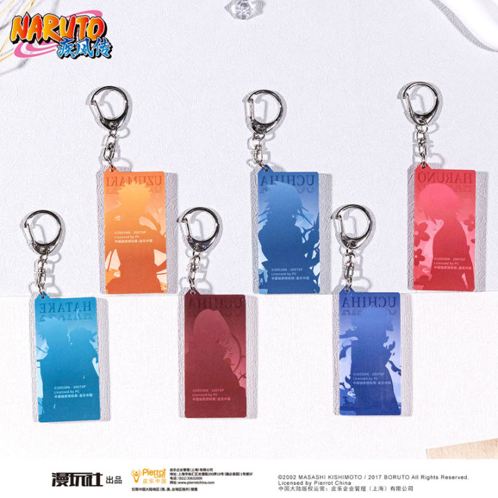 NARUTO%20Sasuke%20Uchiha%20Itachi%20Obito%20Kakashi%20China%20Official%20Authorization%20Cosplay%20Heaving%20Sand%20Key%20Chain%20Rectangular%20Ornament%20-%20Image%202
