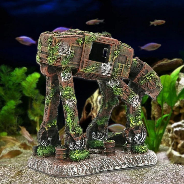 Fish Tank Landscaping Decoration Fish Shrimp Play Hiding Cave Creative Aquarium Ornament Crafts Turtle Tank Decor Accessories