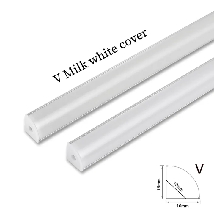 LED%2050cm%20Aluminium%20Channel%20for%20Led%20Strip%20V/U%20Shape%20Aluminum%20Profile%20with%20Diffuser%20Milky%20PC%20Cover,LED%20Bar%20Strips%20Light%20Holder%20-%20Image%203