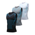 Sports Vest Men's Running Short-sleeved Quick-drying Sleeveless Ice Silk T-shirt Basketball Training Fitness Clothes Summer Thin.