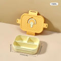 WORTHBUY Portable Plastic Lunch Box With Compartment Microwave Safe Fruit Salad Lunch Container Kid Student Leak-proof Bento Box.