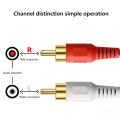 2RCA Male to 2RCA Male Stereo Audio Subwoofer Cable Dual Shielded RCA Cord for Home Theater HDTV, Amplifier,. 