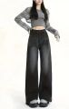 Vintage High Waist Wide Leg Jeans For Women. 