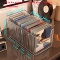CD disc rack desktop disc black vinyl record magnetic tape display storage rack collection storage album storage box. 