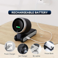 Strong Wind 5-Speed LED Display 180° Foldable Handheld & Neck Fan, Turbo Portable Cooling Fan for Travel Outdoor Office. 