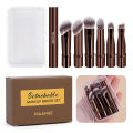 MAANGE Double Ended Makeup Brush Set Detachable Travel Contour Concealer Brush Set Eyeshadow Brush Face Cosmetic Tools with Box. 