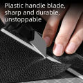 Deli Heavy Duty Utility Knife  Black SK5 Carbon Steel Blades 9mm/18mm/Auto-Retractable Box Cutter for Cardboard Cartons. 