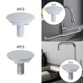 4 Pieces Kitchen Faucet Hole Cover Sealing Sink Tap Hole Plate Blanking Plug for Bathroom Restroom Bathtub Kitchen Hotel.