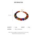 Exaggerated Square Rhinestone Choker Necklace Women Fashion Luxury Colorful Crystal Chunky Chain Necklaces Wedding Party Jewelry. 
