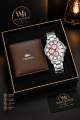 Combo Pack 2 In 1 Men Fashion Steel NAVIFORCE Watch And Lacoste premium wallet or chain combo set best quality and offer price. 