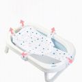 Baby Bath Net Mat Children Newborn Adjustable Bathtub Pillow Seat Cushion Cross-shaped Anti-slip Bathtub Shower Cradle Bed Seat.