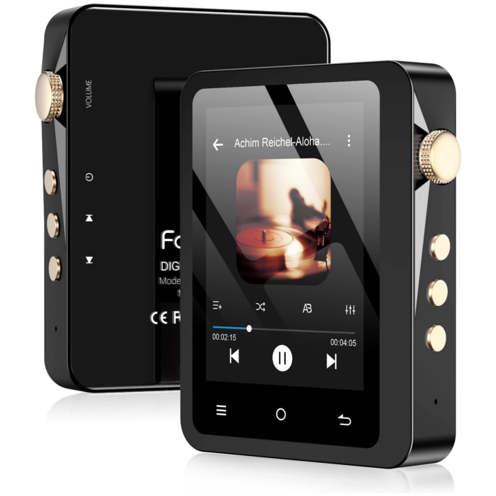 HiFi MP3 Player with Bluetooth 5.3, Lossless DSD High Resolution Digital Audio Music Player, Portable 64GB Audio Player with 2.8