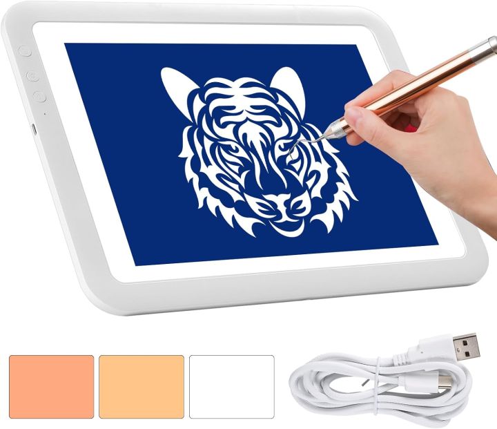 A3 Rechargeable Led Super Bright Light Pad Powered by 3500mAh Lithium Battery for Cricut Weeding Vinyl Tool，Diamond Painting
