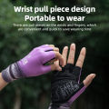 ROCKBROS Cycling Gloves Half Finger Road Bike Gloves Shock Absorption MTB Gloves Women Riding Sport Breathable Gloves. 