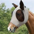 Anti Fly Stretchy Knitted Mesh Mask Ear Protection Meshed Horse Ear Cover Fly Mask Bonnet Net Horse Riding Equestrian Equipment. 
