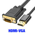 HDMI Male to VGA Male 0.5M 1M 2M 3M 5M 10M 1080P 60Hz HDMI Compatible Cable to VGA Adapter Digital to Analog for Computer Laptop.