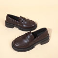 New Japanese Style College Student Shoes Cosplay Lolita Shoes for Women/Girl Fashion Black/Coffee Uniform Platform Shoes 2024. 