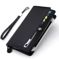 Men's Long Wallet Multi-card Slot Card Holder Business Wallet with Zipper Multi Functional PU Leather Coin Purse Man Gift. 