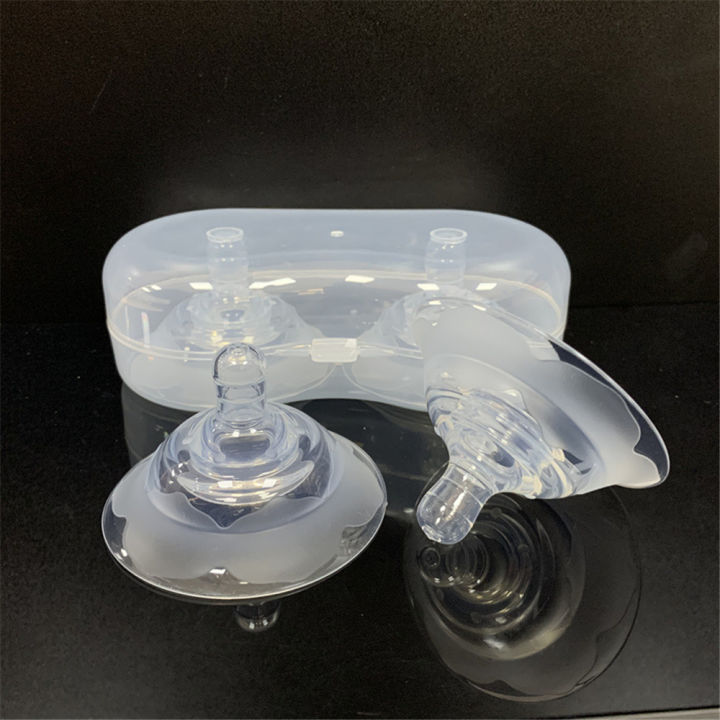 2pcs%20Silicone%20Nipple%20Protectors%20Breast%20Milk%20Feeding%20Mothers%20Nipple%20Shields%20Protection%20Cover%20Breastfeeding%20Milk%20Extractor%20Nipple%20-%20Image%202