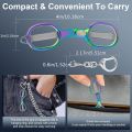 1 Set Foldable Stainless Steel Portable Mini Travel Scissors Safe Pocket Multifunctional For Travel Home Office Handmade Sewing. 
