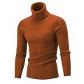 Autumn Winter Men's Turtleneck Sweater Men's Knitting Pullovers Rollneck Knitted Sweater Warm Men Jumper Slim Fit Casual Sweater. 