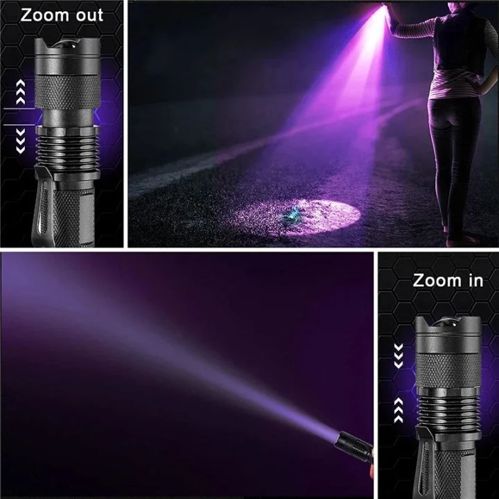 Portable%20Mini%20Ultraviolet%20Torch%20UV%20LED%20Flashlight%20365/395nm%20Waterproof%20Zoomable%20Violet%20Light%20Pet%20Urine%20Scorpion%20Detector%20UV%20Lamp%20-%20Image%203