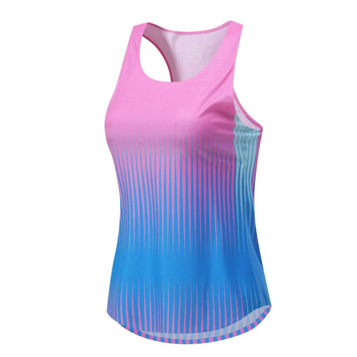 Womens Athletics Tank Top Running Vest Women Speed Sports Fitness Shirts Guys Athlete Track Field Marathon Sleeveless Clothing