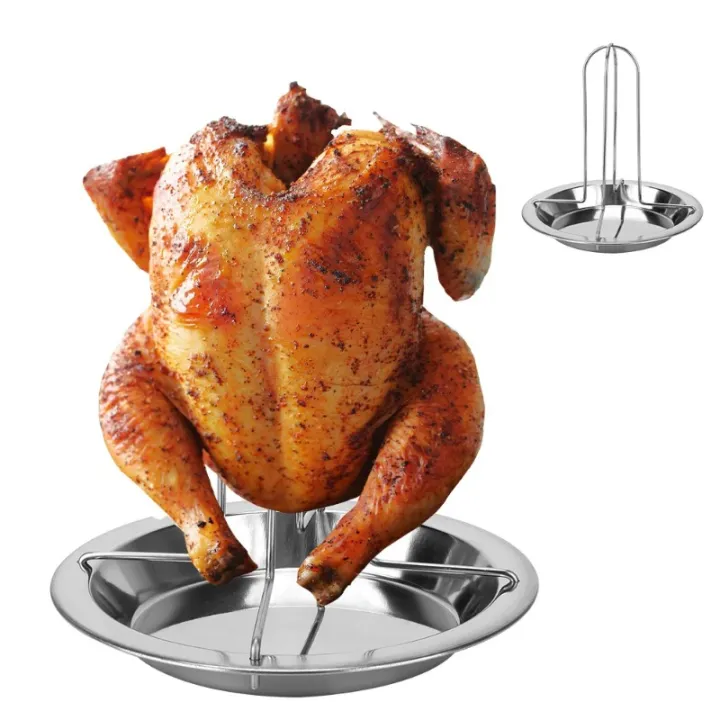 Roasting%20Chicken%20Grill%20Stand%20Roaster%20Rack%20with%20Tray%20Kitchen%20Outdoor%20BBQ%20Tools%20Stainless%20Steel%20Non-stick%20Grilled%20Chicken%20Plate%20-%20Image%203