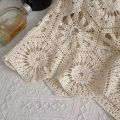 Crochet Tank Top for Women Sheer Open-work Sleeveless Crop Knit Top Blouse Summer Boho Vacation Coverup Outfit. 